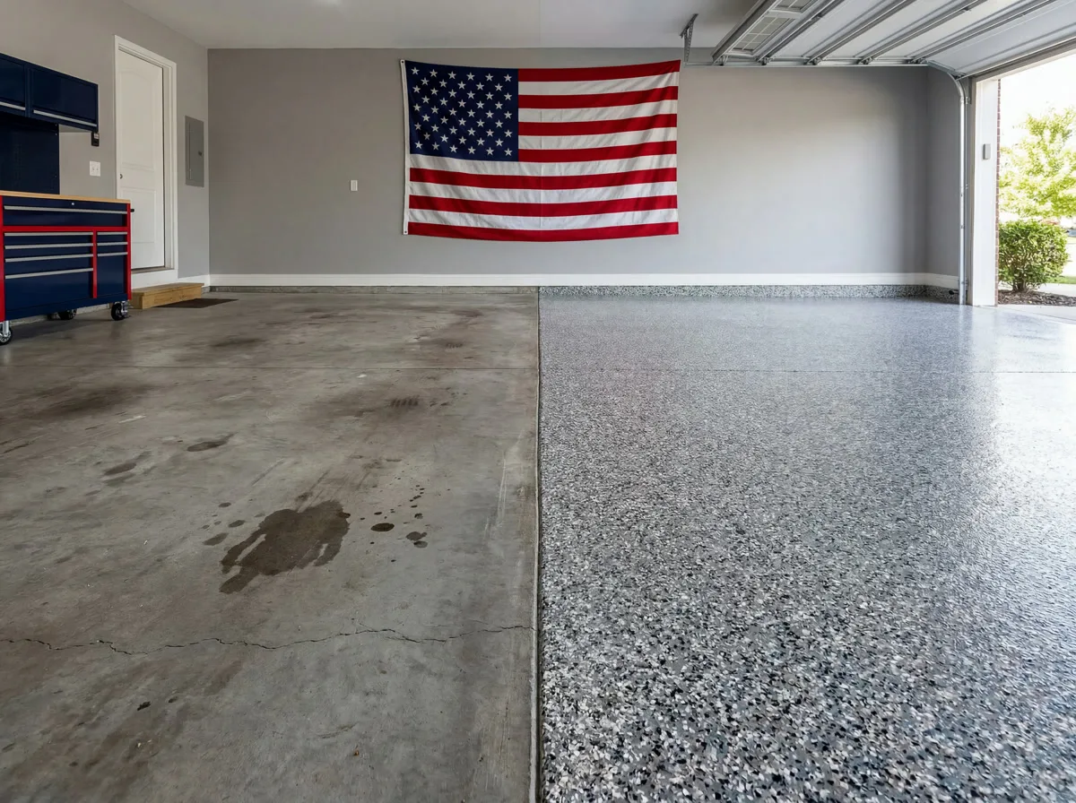 Commercial & Industrial before polyaspartic coating — Patriot Poly Coatings