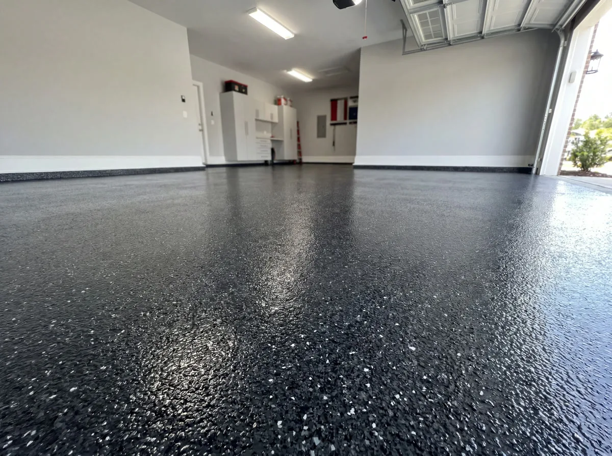 Garage Floors after polyaspartic coating — Patriot Poly Coatings